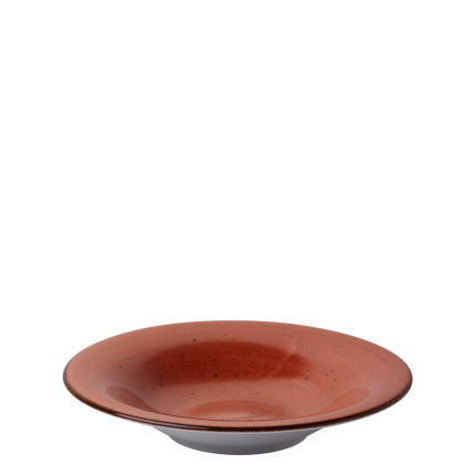 Assiette creuse 23 cm rouge - Hotel Inn Chic colorée