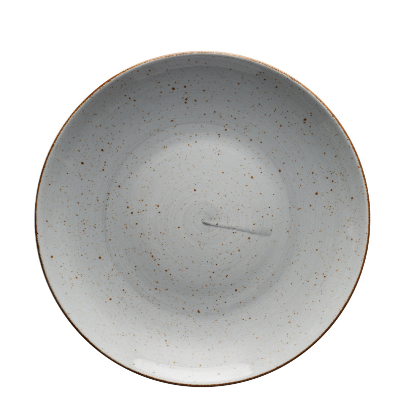 Assiette plate 31 cm grise - Hotel Inn Chic colorée