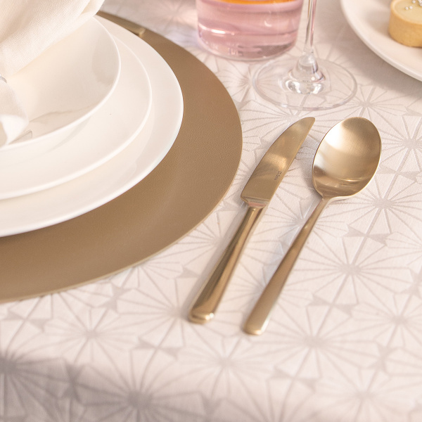 Set de couverts 24 pcs – Salamanca PVD Champagne entièrement mat