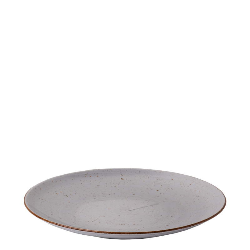Assiette plate 31 cm grise - Hotel Inn Chic colorée