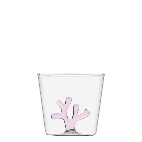 Verre avec corail rose 350 ml