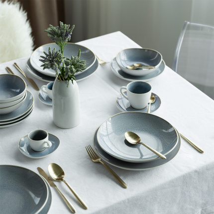 Assiette plate Coupe 27 cm Glacial Ice | Lunasol