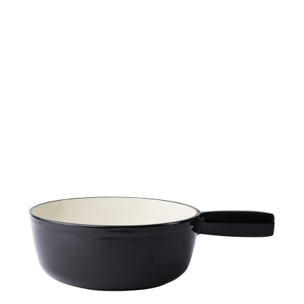 Caquelon à fondue en fonte émaillée noir ø 22 cm - Jupiter Lunasol