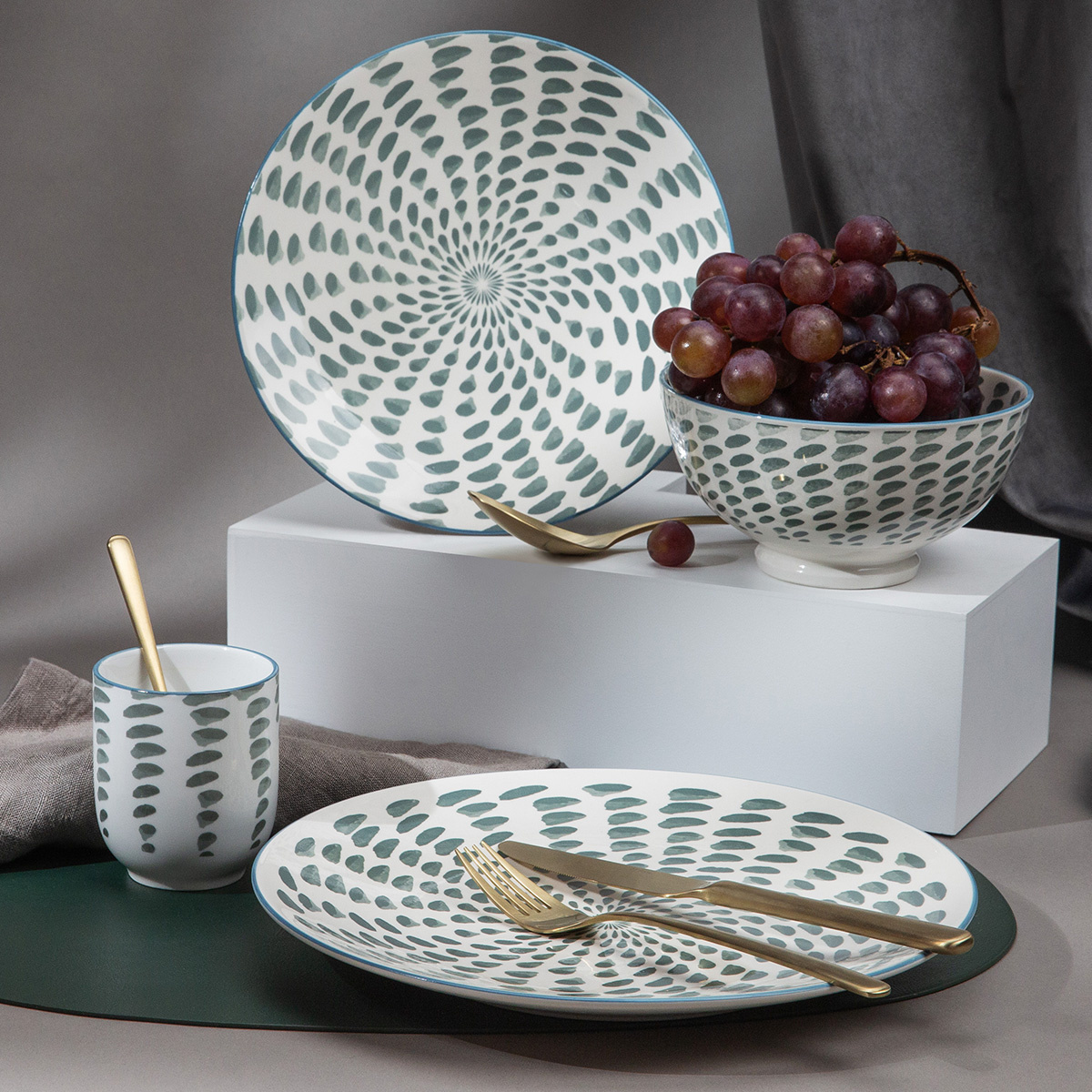 Set en porcelaine 24 pcs — Gaya Elements Water