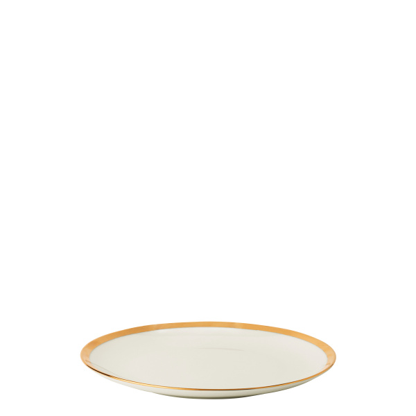 Assiette à dessert Coupe 20,5 cm, ensemble de 4 - FLOW Lunasol avec bordure dorée