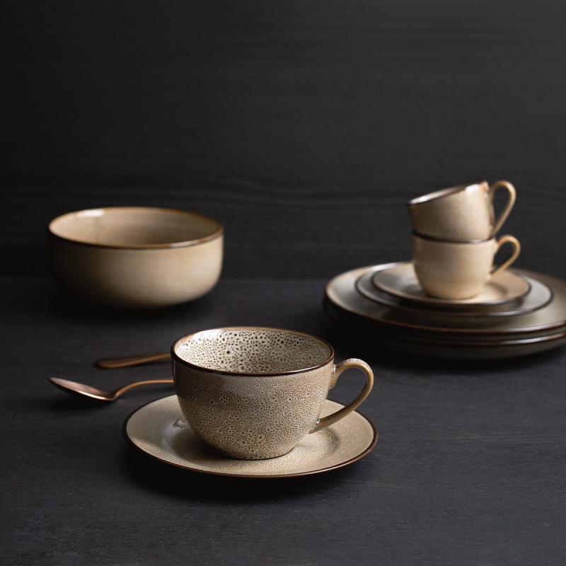 Ensemble de café 8 pièces - Elements Stone