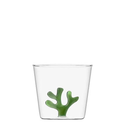 Verre avec corail vert 350 ml