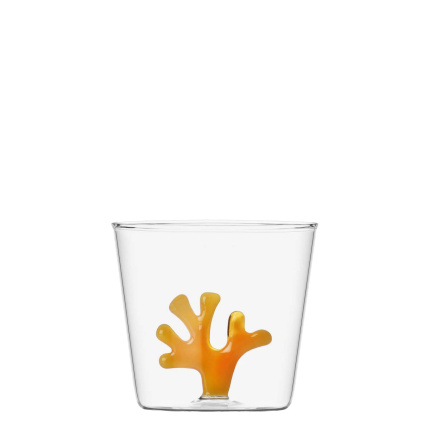 Verre avec corail orange 350 ml