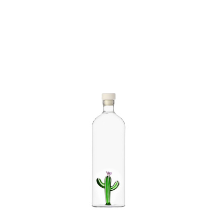 Bouteille avec bouchon et cactus vert 1,1 l