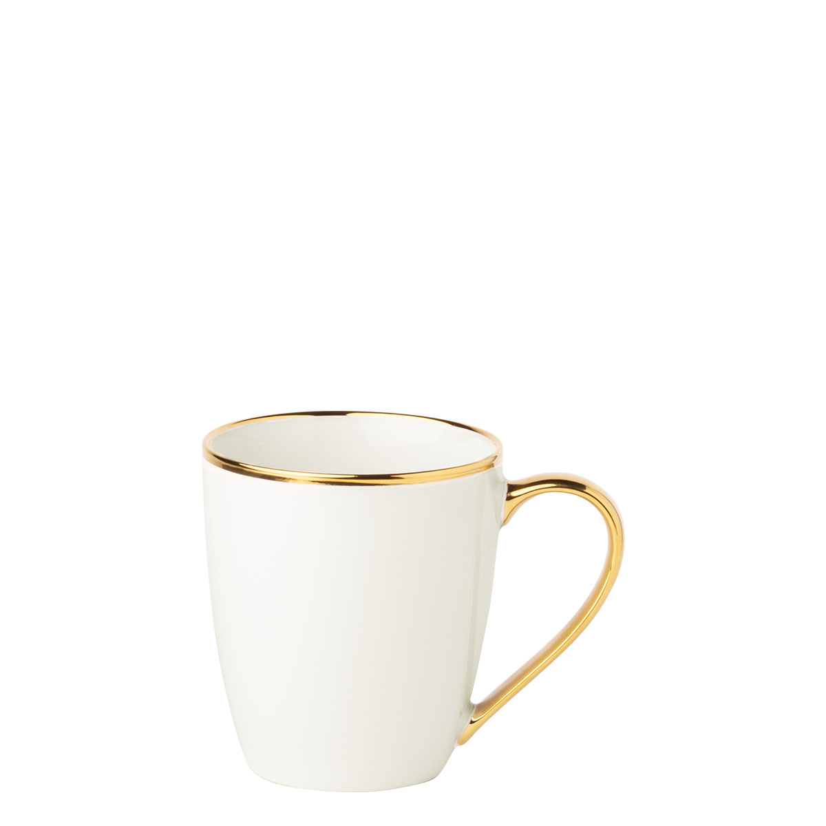 Mug 360ml, Set 2-tlg. - FLOW Lunasol avec bordure dorée