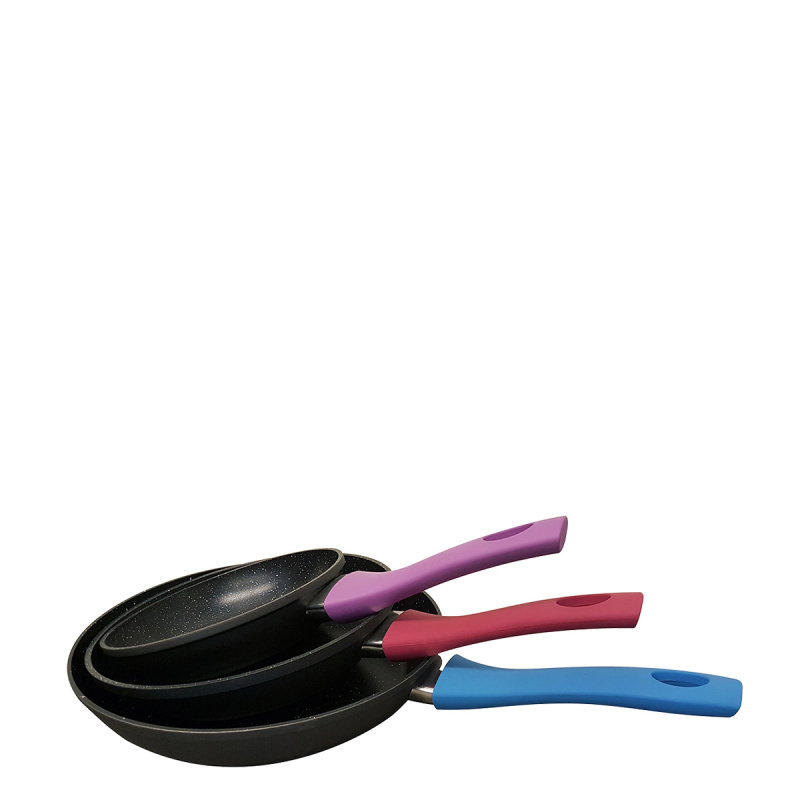 Set de poêles colorées 3 pcs – Basic