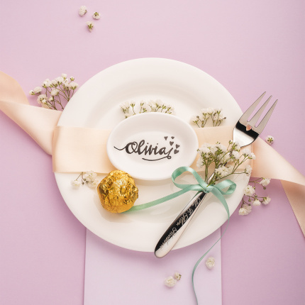 Petite assiette Sina premium platinum line