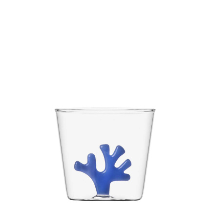 Verre avec corail bleu 350 ml
