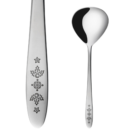 Louche à soupe avec gravure de Noël - Turin