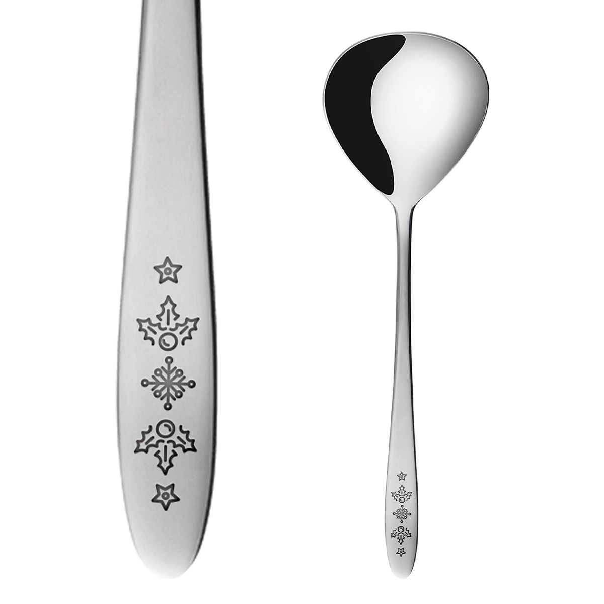 Louche à soupe avec gravure de Noël - Turin