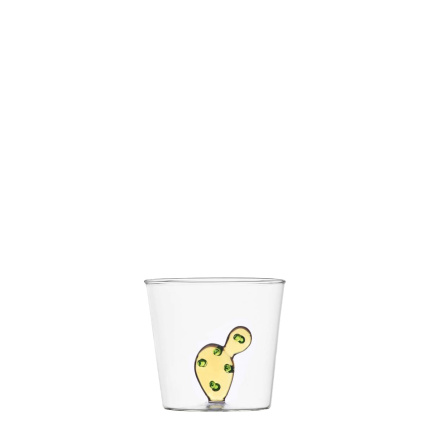 Verre avec cactus jaune 350 ml