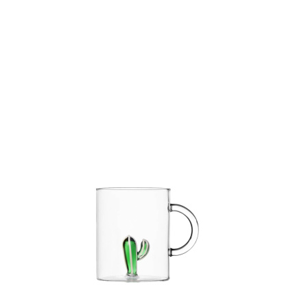 Tasse avec cactus vert 350 ml