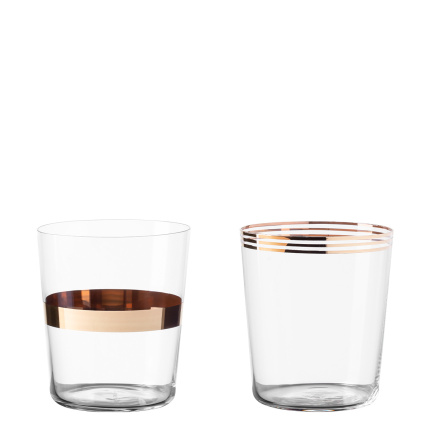 Verres Tumbler 440 ml, set de 12 pièces - 21st Century Glas Lunasol META Glass