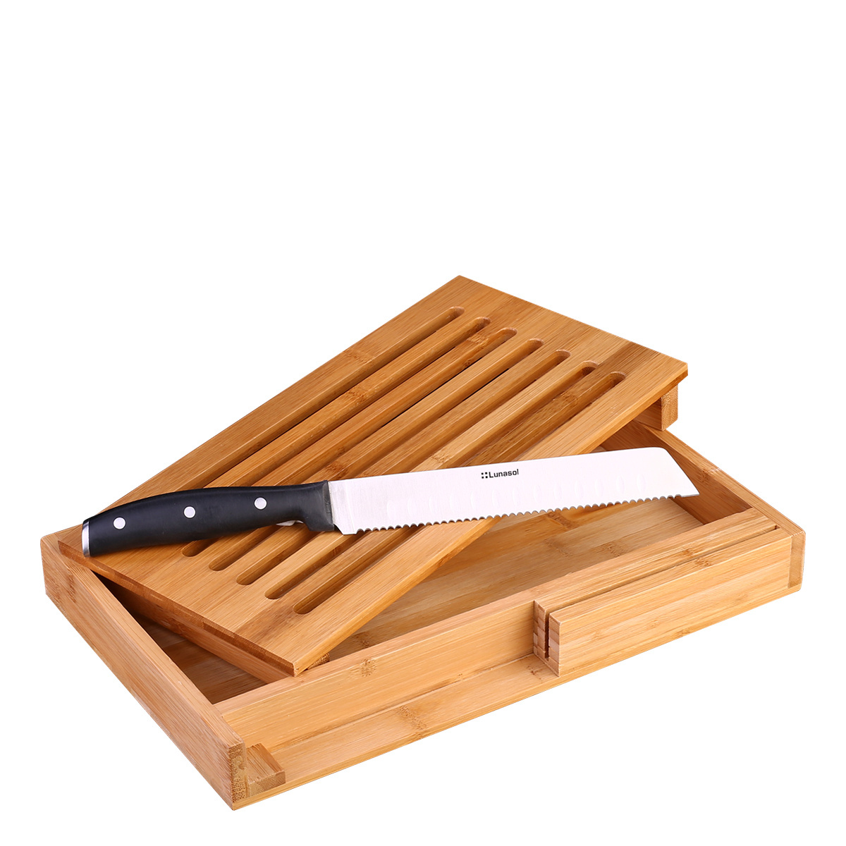 Planche à pain avec couteau – Basic Chef Lunasol