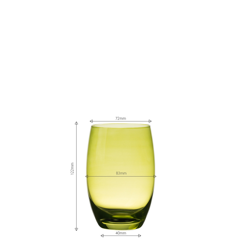 Verres Tumbler verts 460 ml - Optima Glas Lunasol