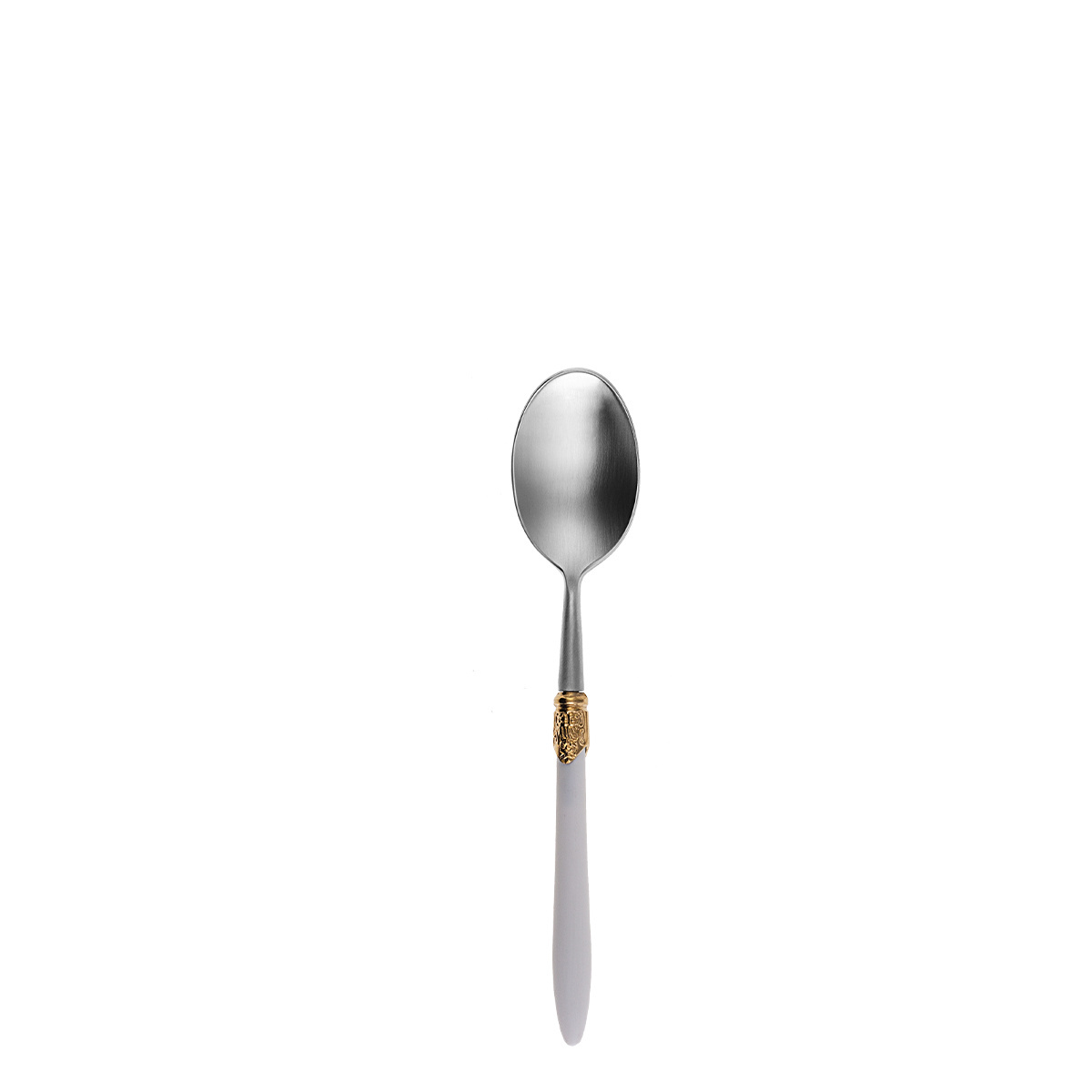 Set de couverts 36 pcs – Gaya Exeter Gold Ring manche blanc mat