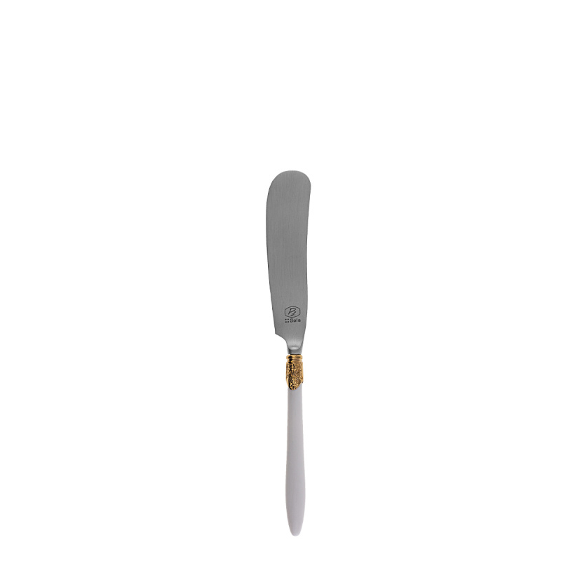 Set de couverts 36 pcs – Gaya Exeter Gold Ring manche blanc mat