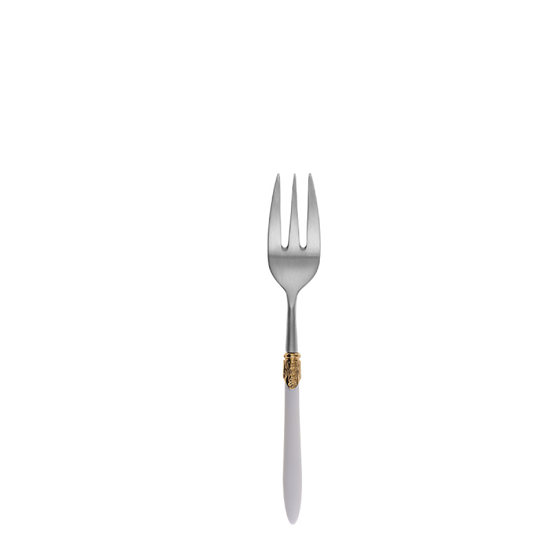 Set de couverts 36 pcs – Gaya Exeter Gold Ring manche blanc mat