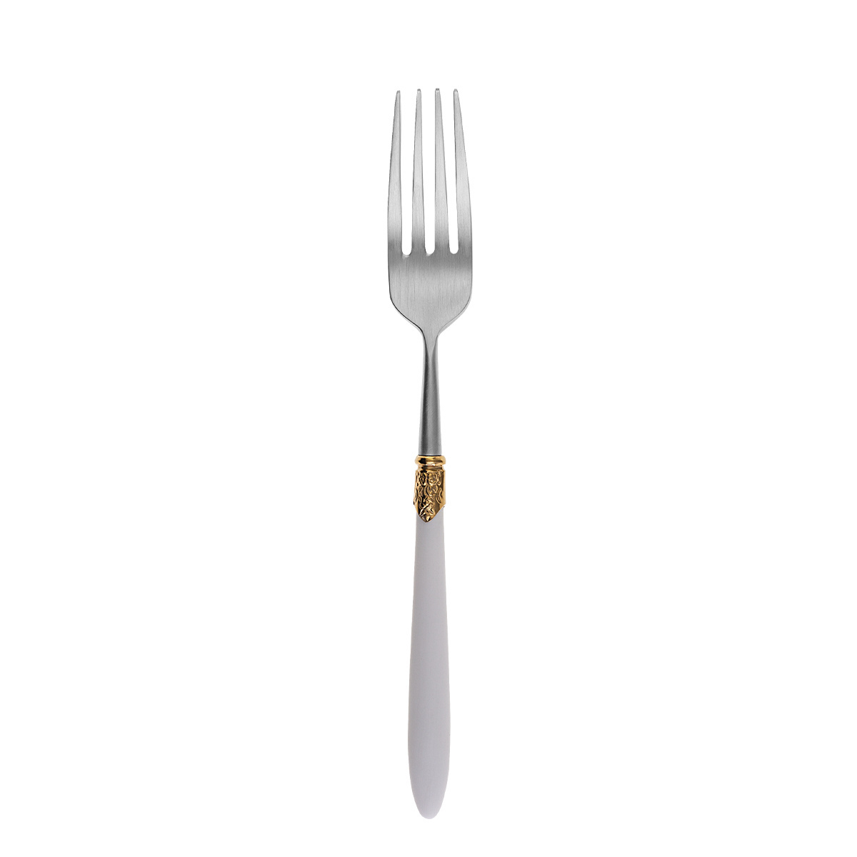 Set de couverts 36 pcs – Gaya Exeter Gold Ring manche blanc mat