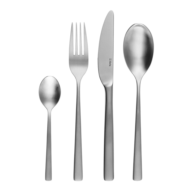 Set de couverts 36 pcs – Lara entièrement mat