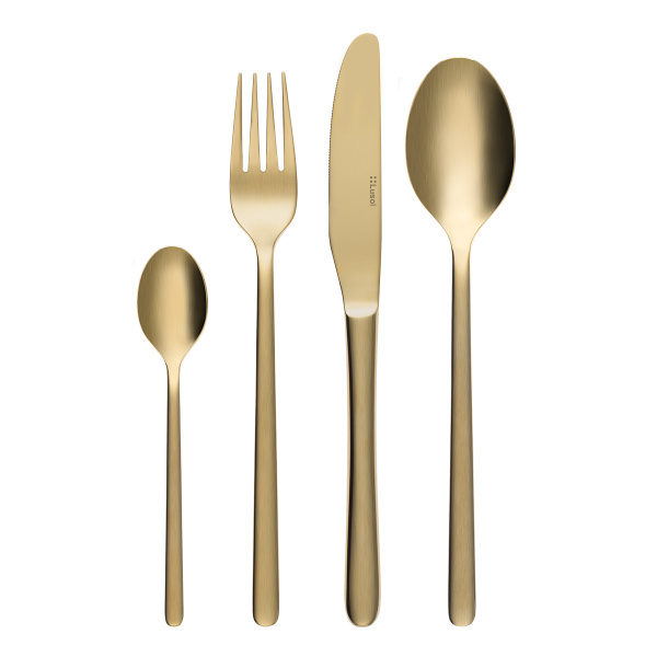 Set de couverts 16 pcs – Melissa PVD Champagne mat