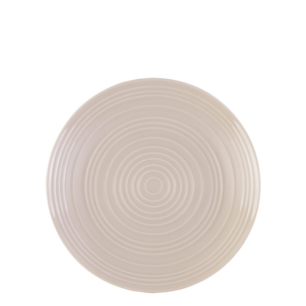 Assiette plate Spiral couleur champagne 23 cm – Gaya