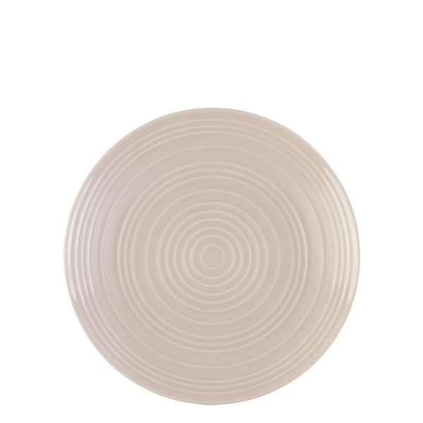 Assiette plate Spiral couleur champagne 23 cm – Gaya