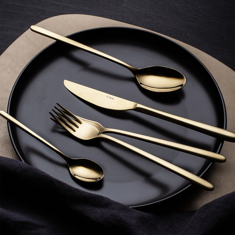 Set de couverts 16 pcs – Sira PVD Champagne
