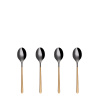Cuillère moka Set 4 pcs – Porto PVD gris clair / Champagne satiné