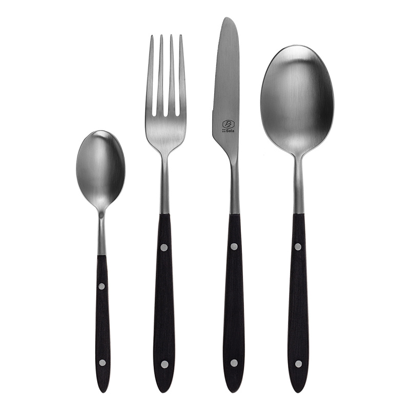 Set de couverts 30 pcs – GAYA Exeter Bistro manche noir