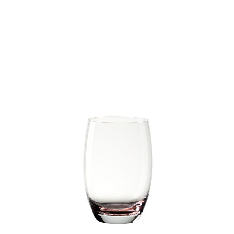 Verres tumbler 460 ml avec fond en spirale rouge 6 pcs - Optima Glas Lunasol