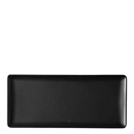 Assiette de service 24 x 13 cm – Basic noir mat