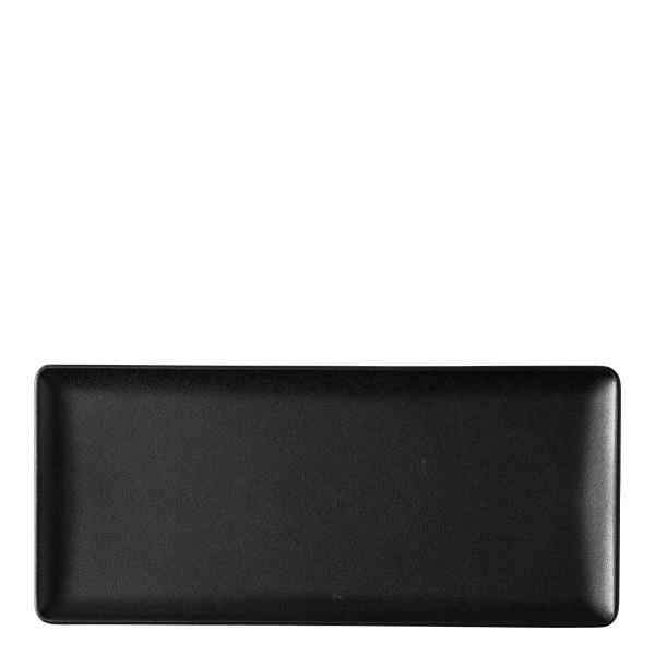 Assiette de service 24 x 13 cm – Basic noir mat