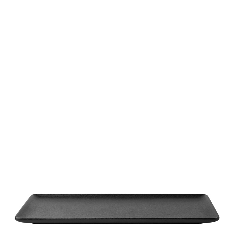 Assiette de service 24 x 13 cm – Basic noir mat