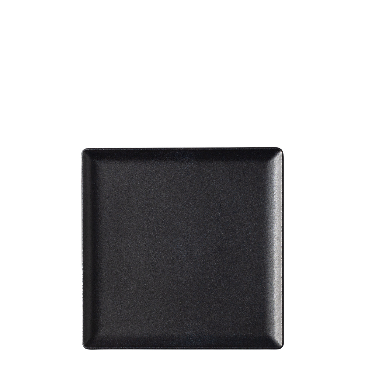 Assiette de service 17 x 17 cm – Basic noir mat