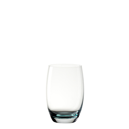 Verres tumbler 460 ml avec fond en spirale turquoise 6 pcs - Optima Glas Lunasol