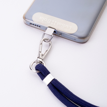 Cordon de téléphone Crossbody avec logo Lusol::Sola, menthe