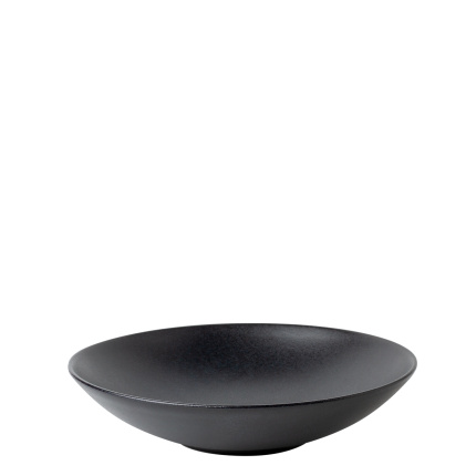 Assiette creuse 21,5 cm 4 pcs - Basic noir mat