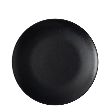 Assiette plate 24 cm 4 pcs - Basic noir mat
