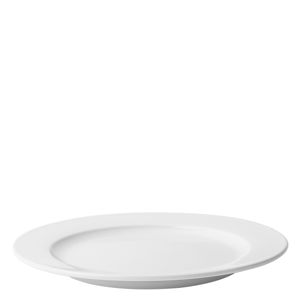 Assiette plate drapeau 26 cm - Tosca blanc
