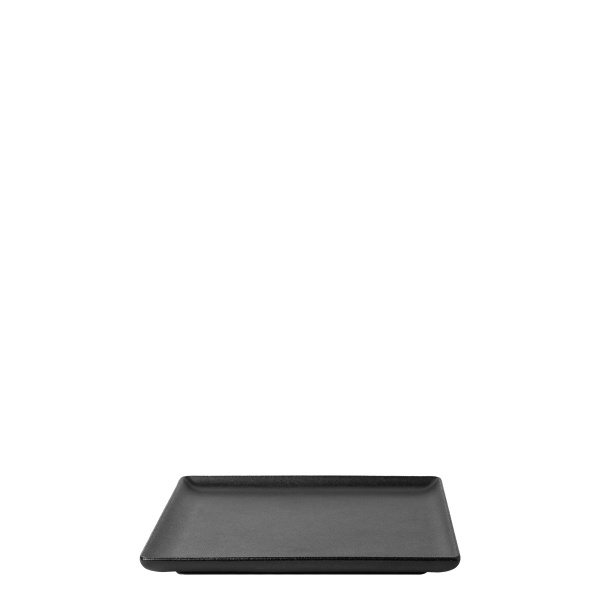 Assiette de service 17 x 17 cm – Basic noir mat