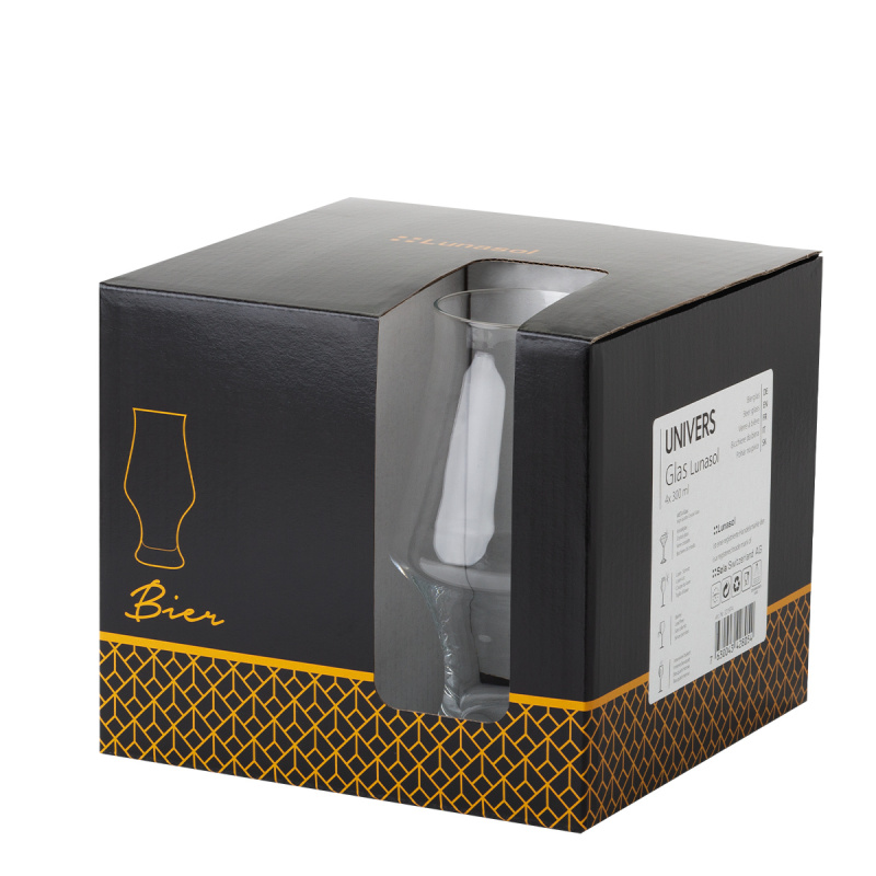 Verres à bière 300 ml set de 4 - Univers Glas Lunasol