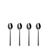 Cuillère moka Set 4 pcs – Porto PVD gris clair / noir satiné