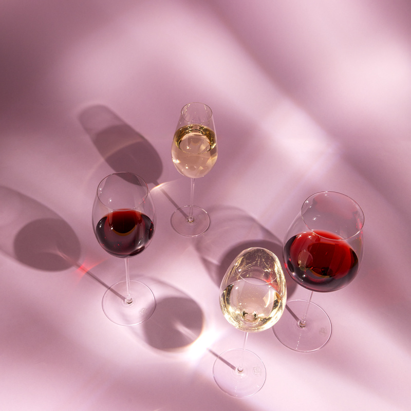 Verres à Cabernet / Alibernet 650 ml lot de 2 - FLOW Glas Platinum Line