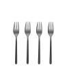 Fourchette à gâteau Set 4 pcs – Porto PVD gris clair / noir satiné